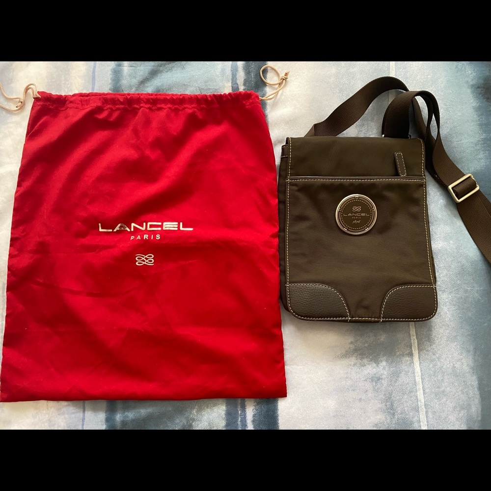 Authentic Lancel Mailman bag brown